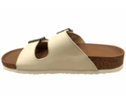 Skechers Womens Arch Fit Granola Romantic Comfortable Slide Sandals - Off White