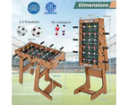 Costway Foosball Table Foldable Football Shoot Tabletop Family Party Game Home Fun Toys