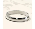 Solid Oval Stainless Steel Bangle with a High Polish Finish 8mm