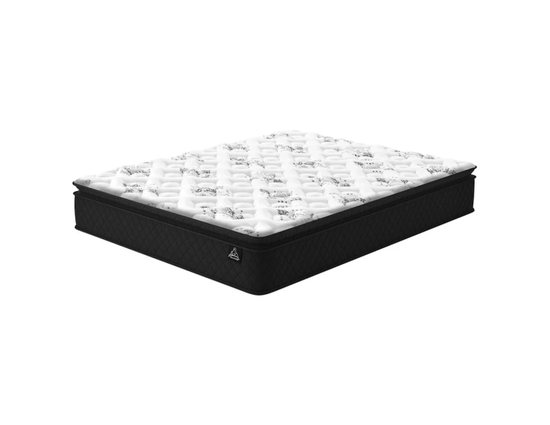 STARRY EUCALYPT Mattress Pillow Top Foam Bed Double Size Bonnell Spring 24cm