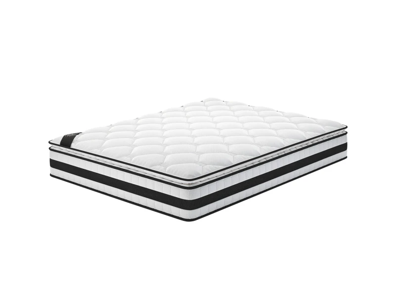 STARRY EUCALYPT Mattress Pillow Top Foam Bed King Size Bonnell Spring 22cm