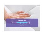 STARRY EUCALYPT Mattress Pillow Top Foam Bed King Single Bonnell Spring 22cm
