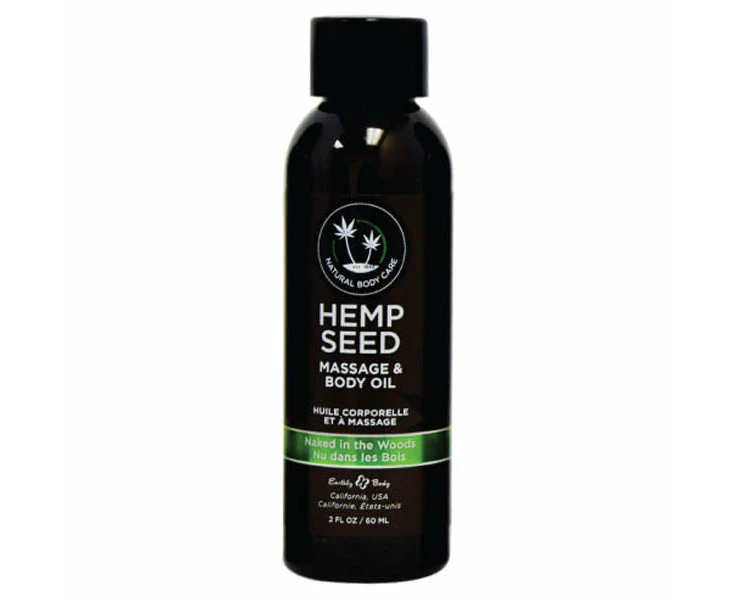 59 Ml Hemp Seed Massage And Body Oil - Naked In The Woods (White Tea & Ginger)