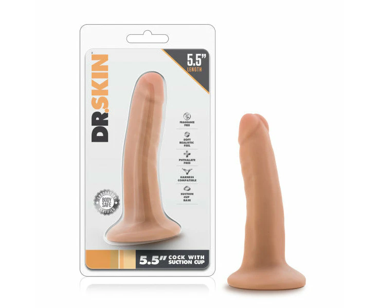 Dr. Skin 5.5'' Cock with Suction Cup -  14 cm (5.5'') Dong