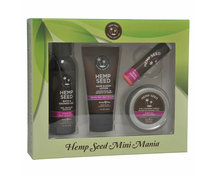 Earthly Body Hemp Seed Mini Mania 4 Piece Set - Skinny Dip