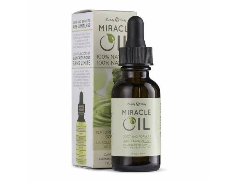 Miracle Oil  -  Skin Soothing Oil With Hemp Seed  -  30 Ml Dropper Bottle