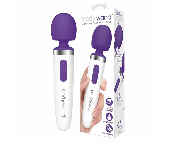 Bodywand Aqua Mini Usb Rechargeable Massager Wand Purple