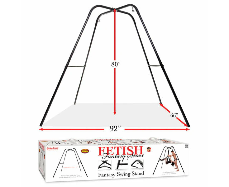 Fetish Fantasy Series Fantasy Swing Stand - Black Swing Stand (No Swing Included)