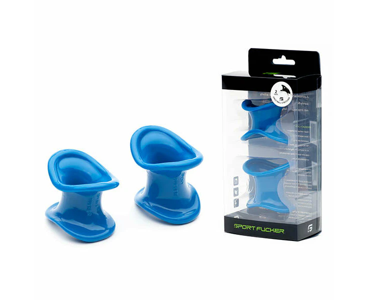 Sport Fucker Ergonomic Ball Stretcher Kit - Blue Ball Stretchers - Set of 2 Sizes - SF10541