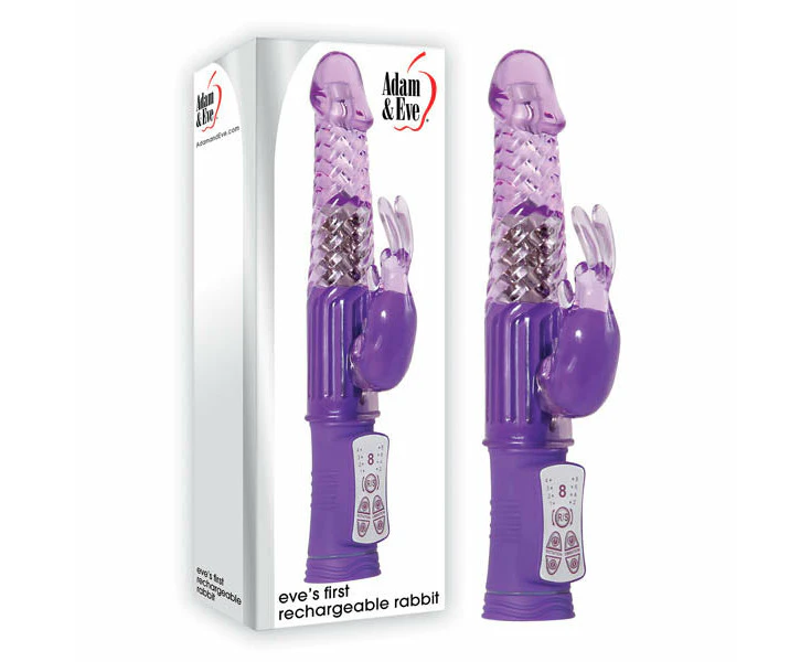 Adam & Eve Eve's First Rechargeable Rabbit - Purple