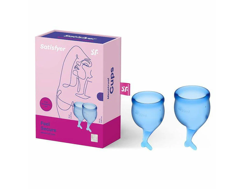 Feel Secure Menstrual Cup Dark Blue 2pcs