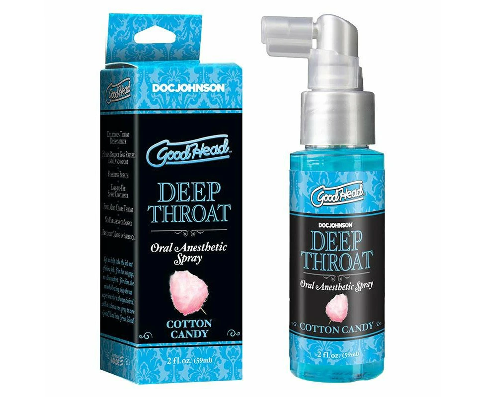 Deep Throat Spray 3 Flavours to choose Made in America - Cotton Candy