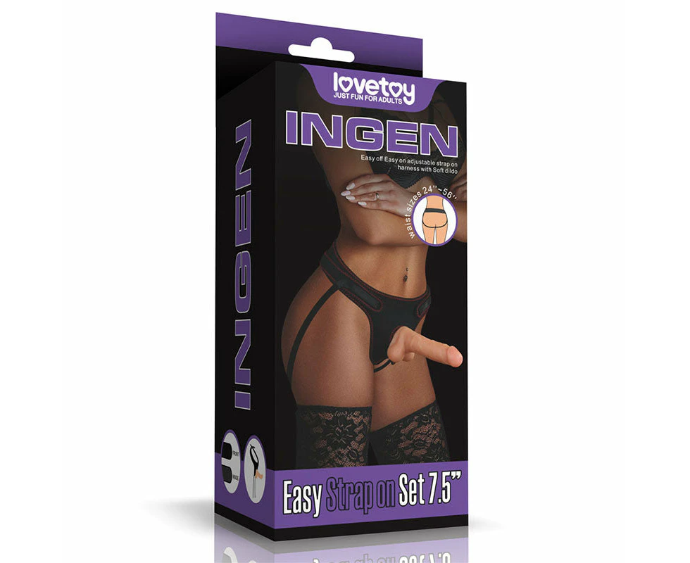 Ingen 7.5 Inch Easy Strap-On Set with7.5-Inch Dildo