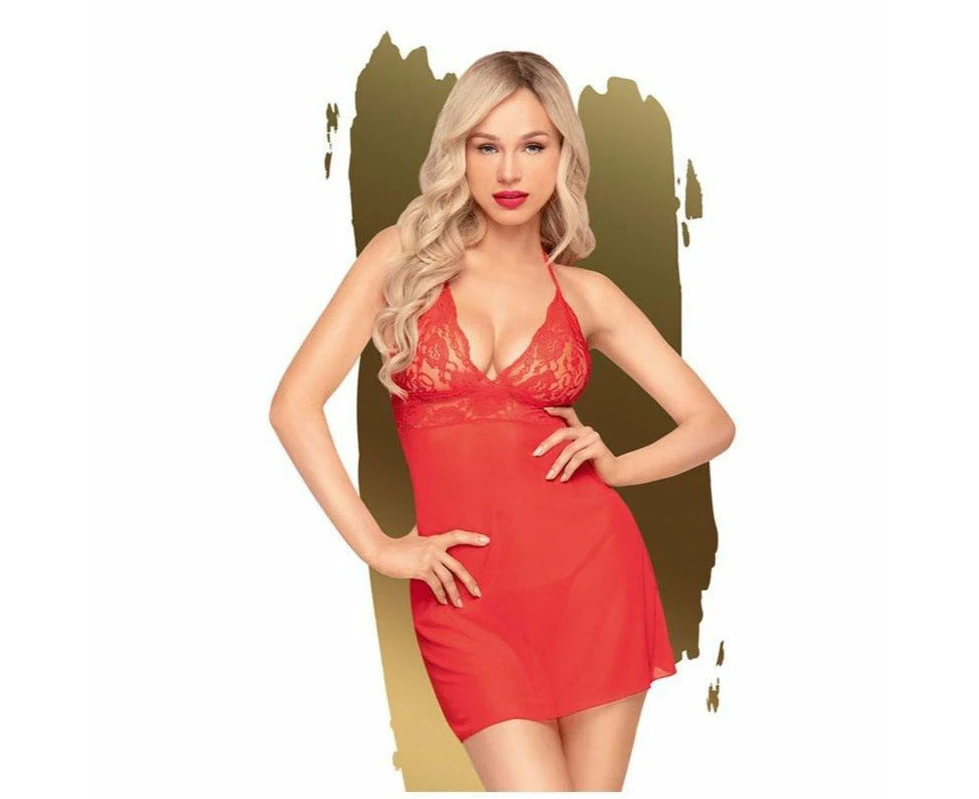 Penthouse Bedtime Story - Red Dress- L/xl