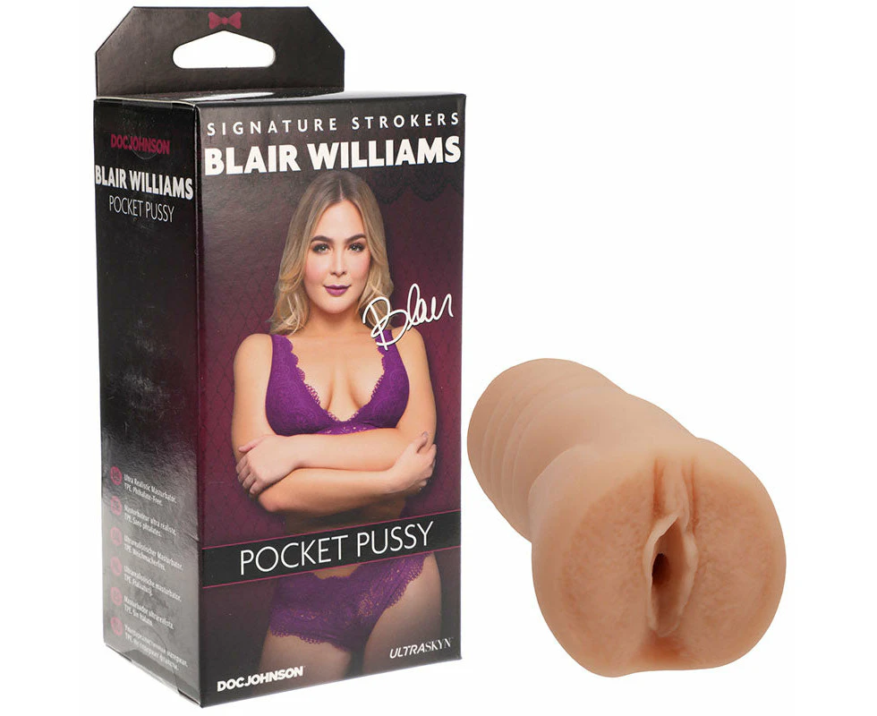 Introducing The Sensual Bliss Blair Williams Pocket Pussy Model X1: The Ultimate Pleasure Experience For Men