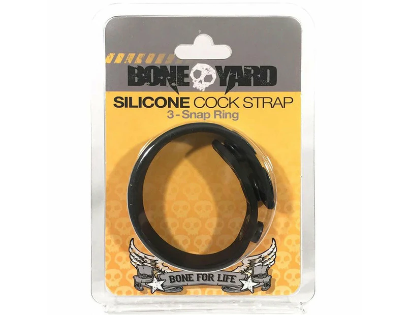 Boneyard Silicone Cock Strap - Black