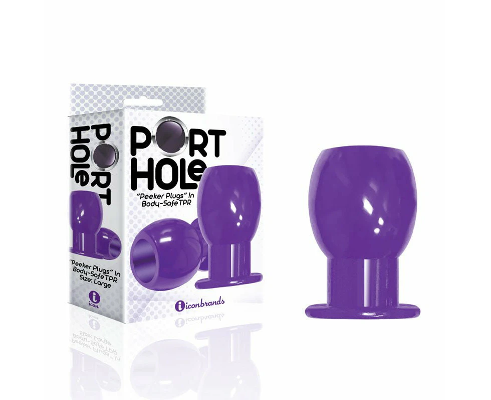 The 9's Port Hole, Hollow Butt Plug-(ic2696)