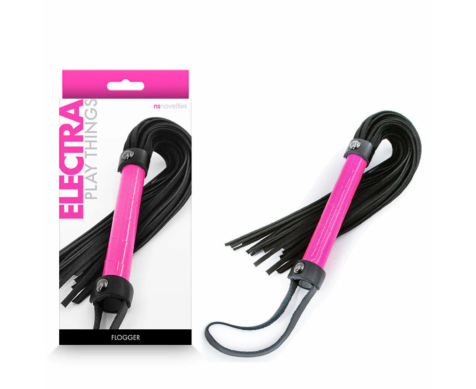 Electra Flogger Whip Pink Restraint