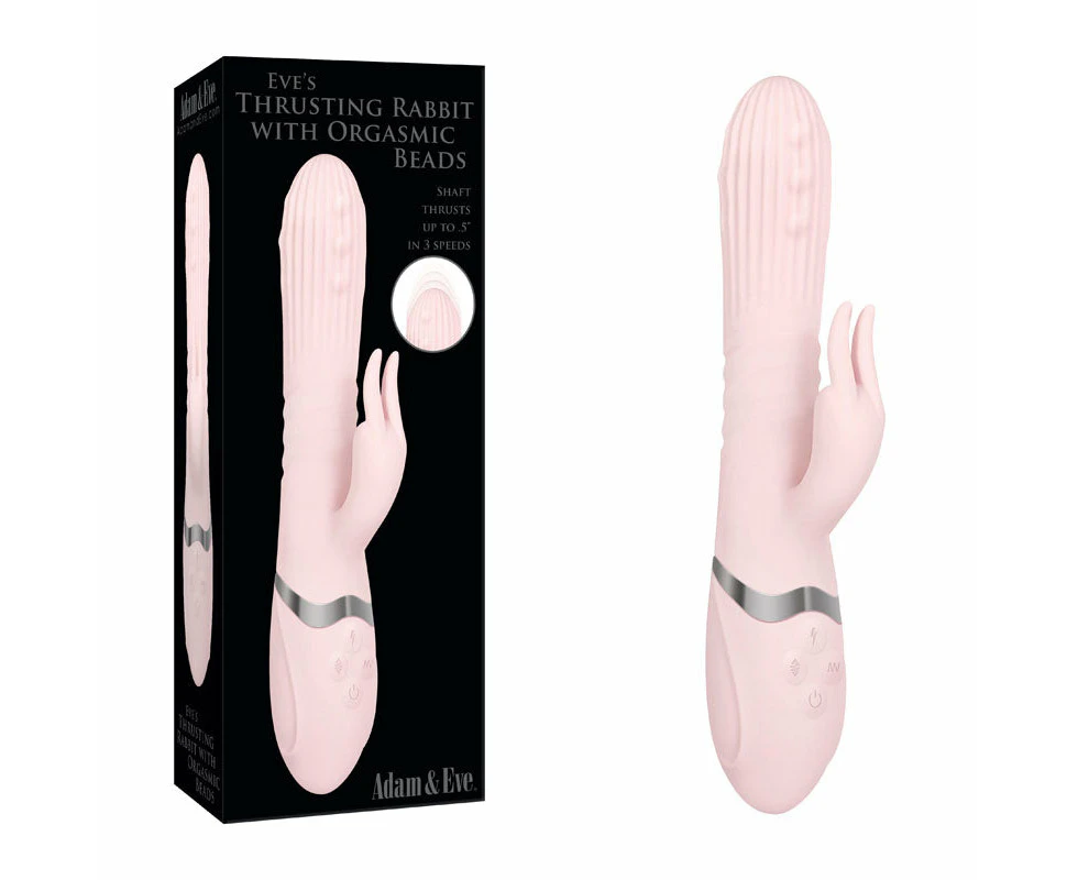 Adam & Eve - Eve's Thrusting Rabbit Vibe with Orgasmic Beads