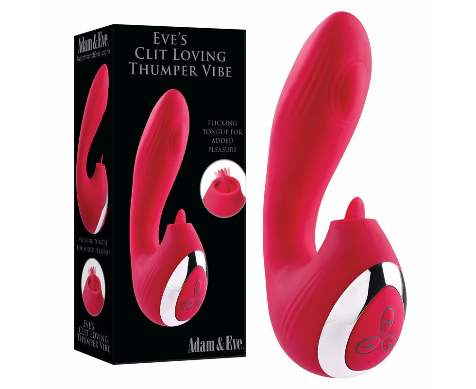 Adam And Eve Clit Loving Thumper Vibe Pink Usb Rechargeable Vibrator