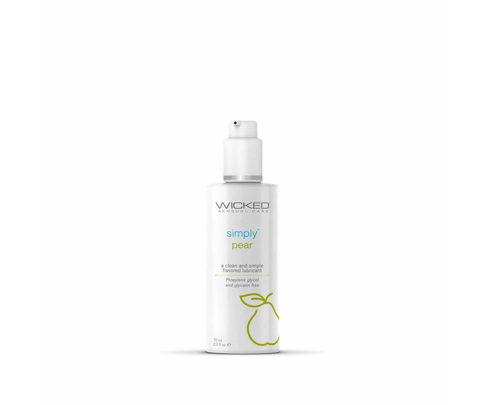 Wicked Simply Aqua Pear Flavoured Water Based Lubricant - 70ml