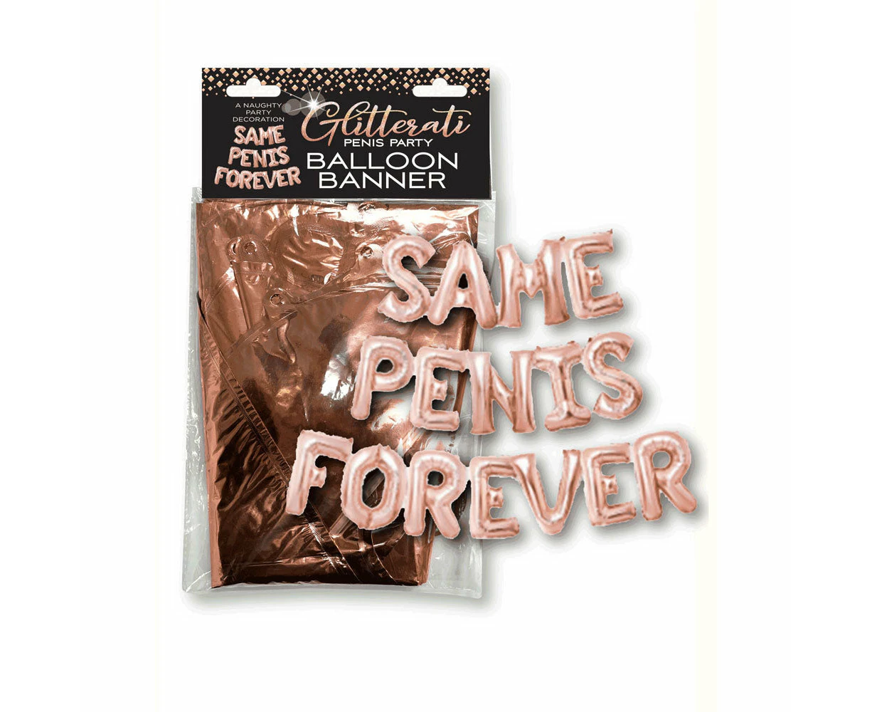 Glitterati Same Penis Forever Balloon Banner-(lgcp.1100)