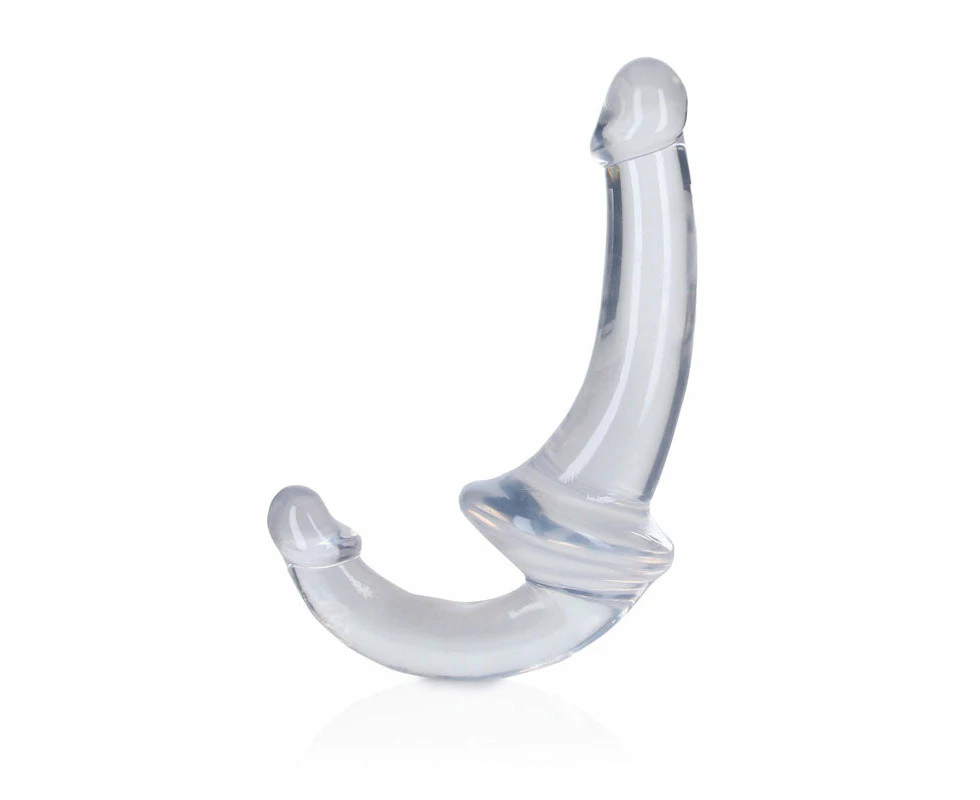 Realrock 7 Inches Strapless Strap On - Clear