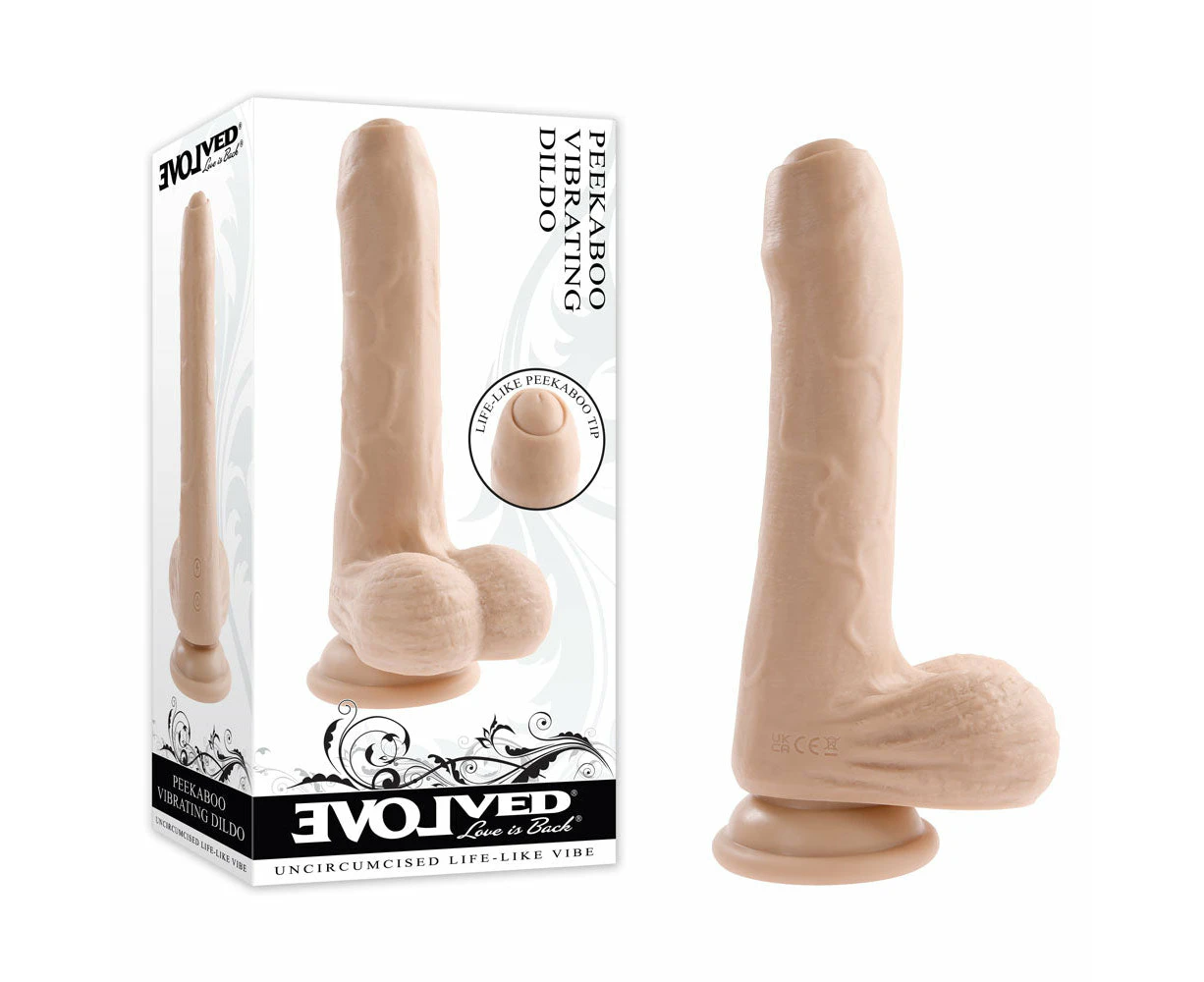 Evolved PEEK A BOO VIBRATING DILDO LIGHT-(en-rd-2772-2)