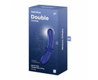 Satisfyer Double 2.2" Crystal Dildo - Blue