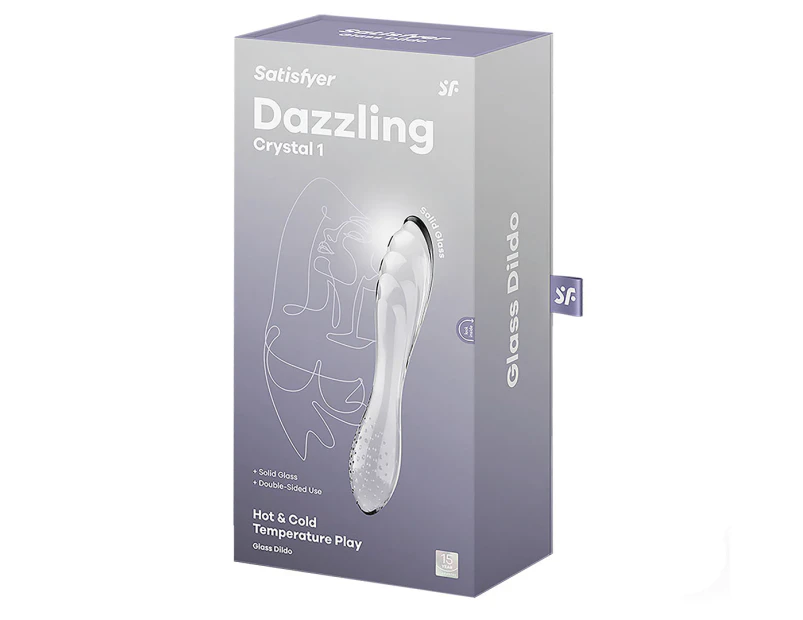 Satisfyer Dazzling 7" Crystal 1 Dildo - Transparent