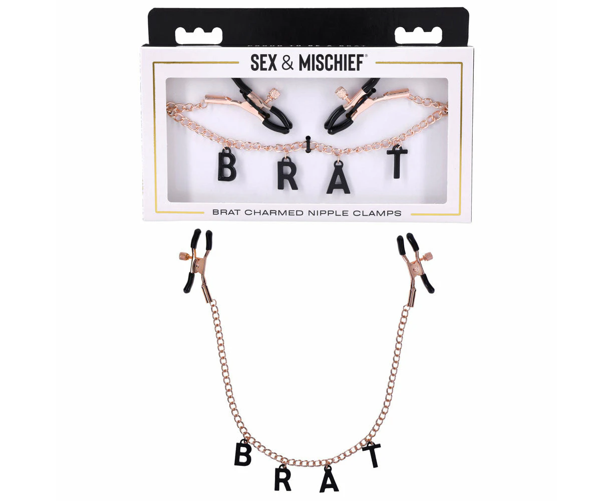 Sex & Mischief Brat Charmed Nipple Clamps-(ss09847)