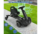 Costway 6V Electric Go Kart Kids Ride On Drift Car 360° Spin  Ride On Toys w/Adjustable Heights & 5 Wheels,Dark
