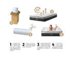 Bedra King Single Mattress Luxury Foam Bed Firm Pocket Spring 30cm