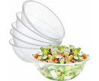 24 x HEAVY DUTY CLEAR PLASTIC SALAD BOWLS 30CM Luxury Serving Party Decor Events BBQs Stackable Lolly Dessert display Buffet Party