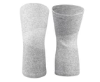 1Pcs Elastic Bamboo Carbon Fiber Knee Joint Pad Warm Keeper Knees Sleeve Protector Gray L