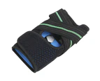 Sports Knee Protective Brace Running Knee Joint Support Silicone Pad Compression Sleeve Green