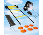 Football Speed Training Set For Soccer Football Ladder Resistance Running Parachute Sports Cones Metal Pegs