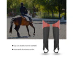 1 Pair Children'S Horseback Riding Horsemanship Gaiters Leg Protector (Brown, M)