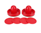 Plastic Lightweight Goalies Ice Hockey Pushers Pucks Set Replacement For Tables Game (S)