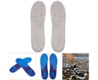 Unisex Sports Shoe Pads Silicone Soft Anti Shock Insloes Foot Protector (L)