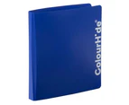 6PK ColourHide A4 D Ring Binder Paper/File Document Holder/Organiser Storage BL