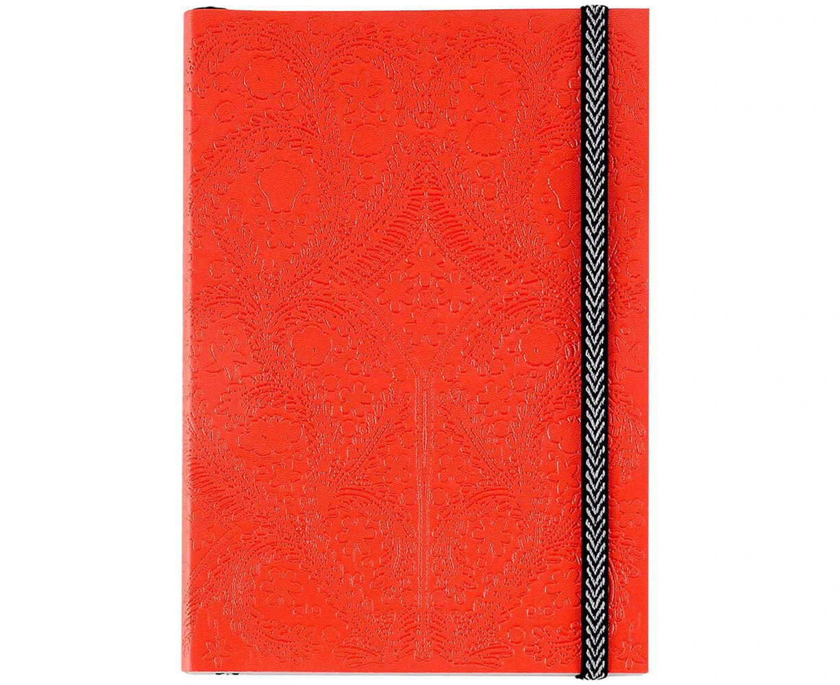 Christian Lacroix A6 Faux Leather Hardcover Paseo Journal Notebook Scarlet Red