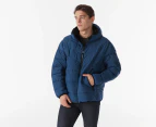 Calvin Klein Men's Hooded Stretch Puffer Jacket - Blue