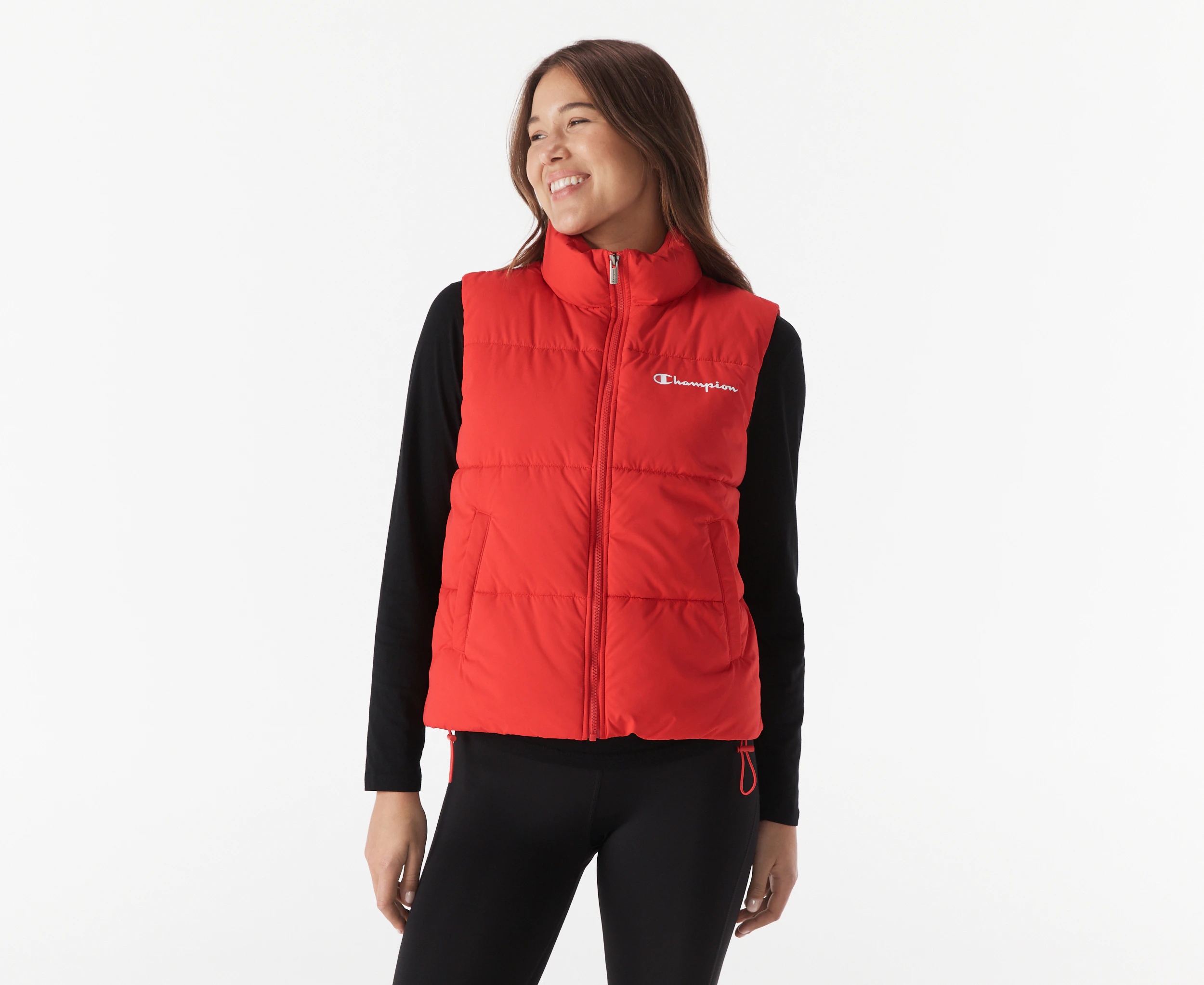 Champion Women's Rochester Puffer Vest - Team Red Scarlet