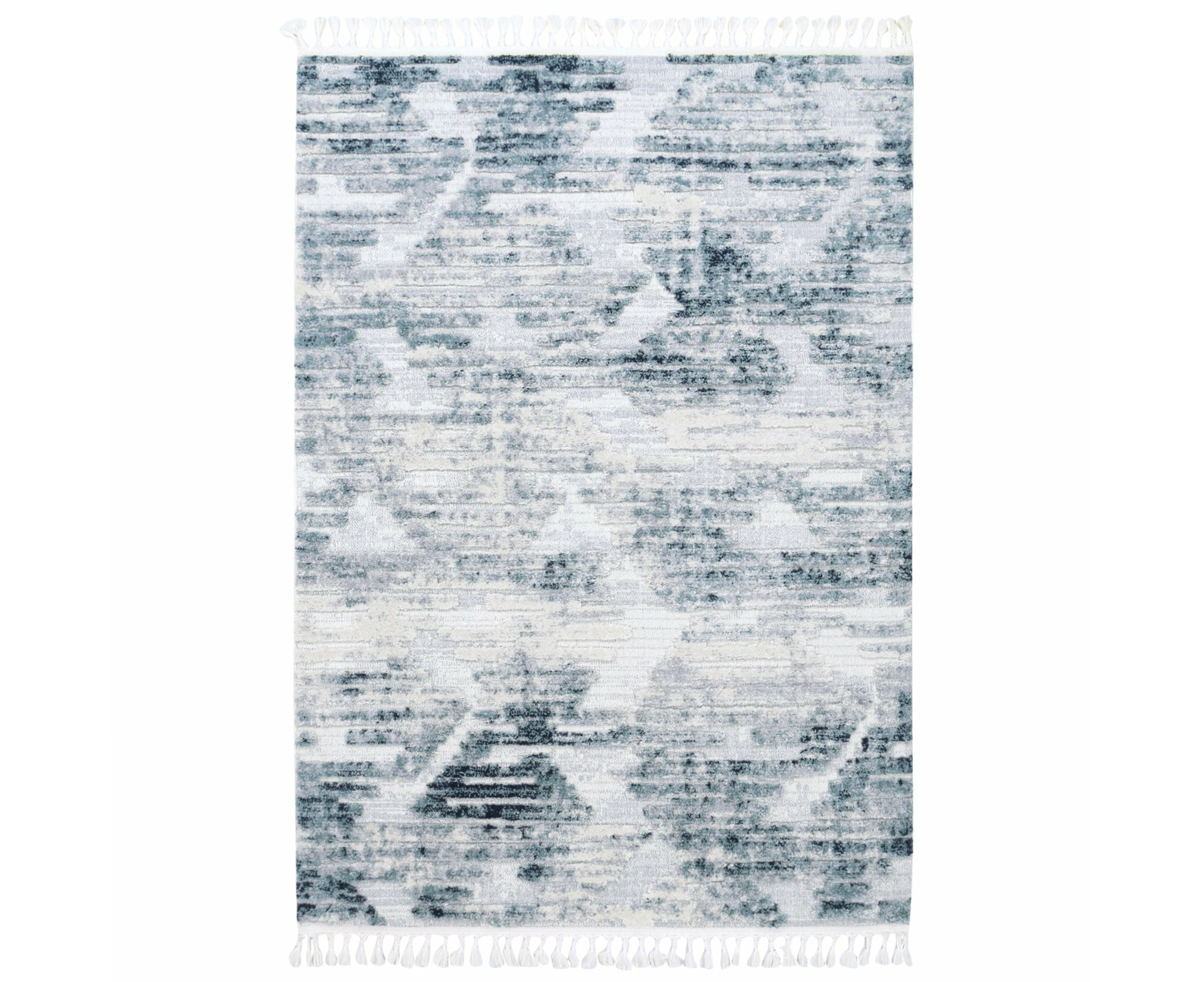 Bilbao Yara Geometric in Blue & Grey Rug