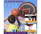 Costway Portable Basketball Goal Hoop Adjustable Basketball Stand System Outdoor Playground w/Wheels