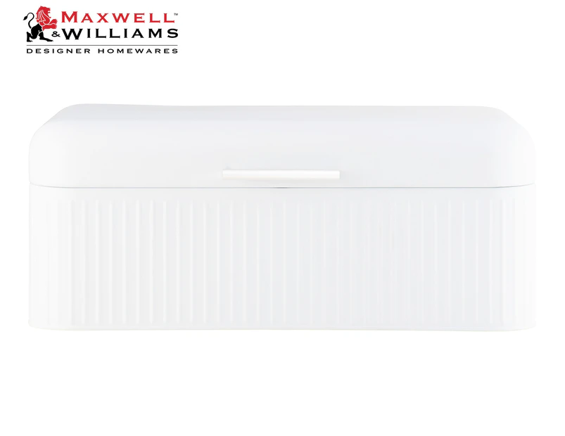 Maxwell & Williams 42x22.5cm Astor Bread Bin - White