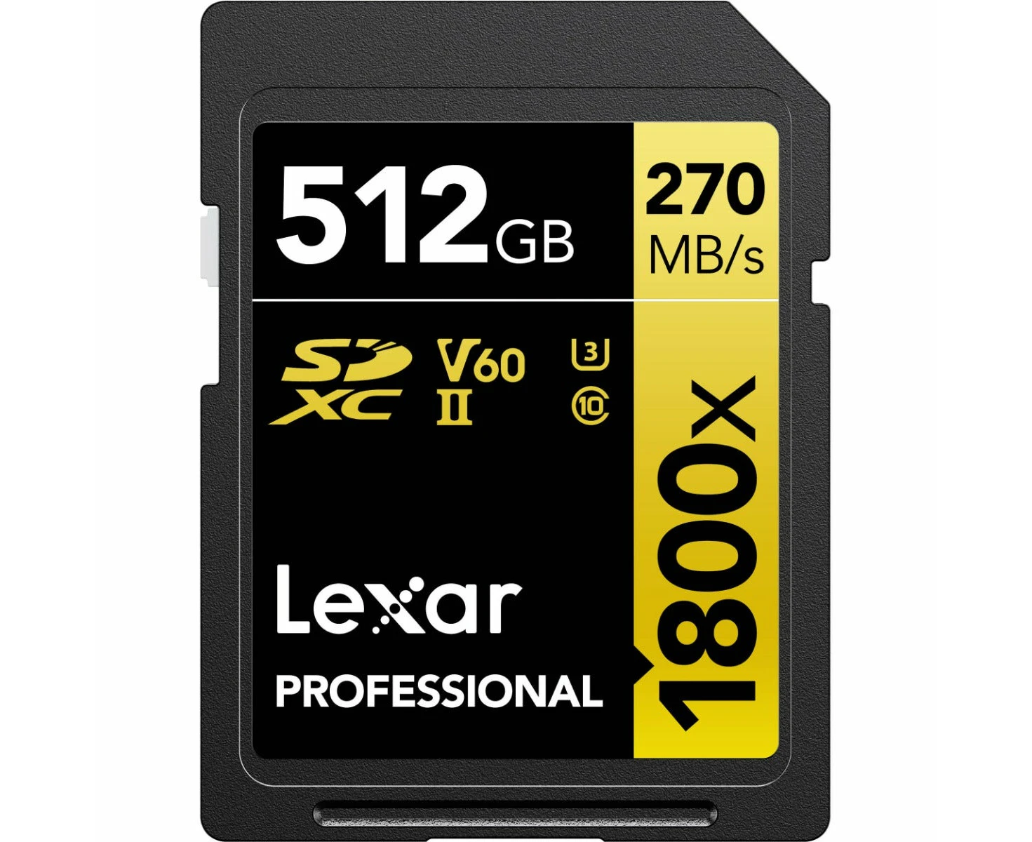 Lexar 512GB SDXC 280mb/s Professional Memory Card