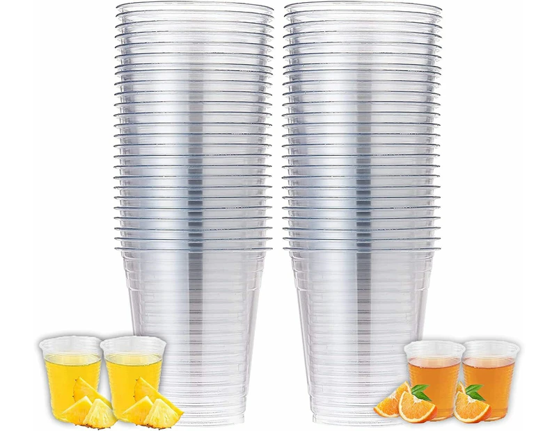 800 x CLEAR PLASTIC CUPS 200mL | Reusable Party Drinking Cups Birthday Parties