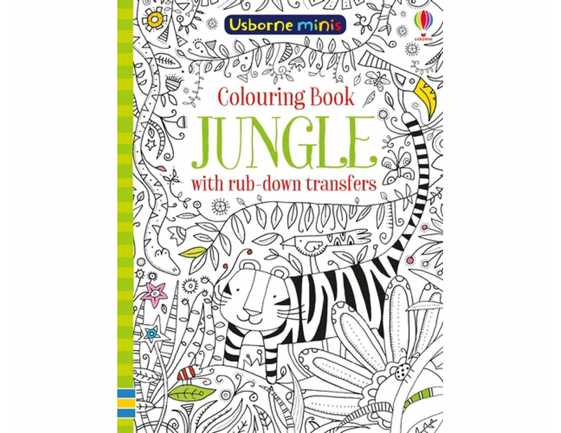 Mini Books Colouring Book Jungle with Rub Downs